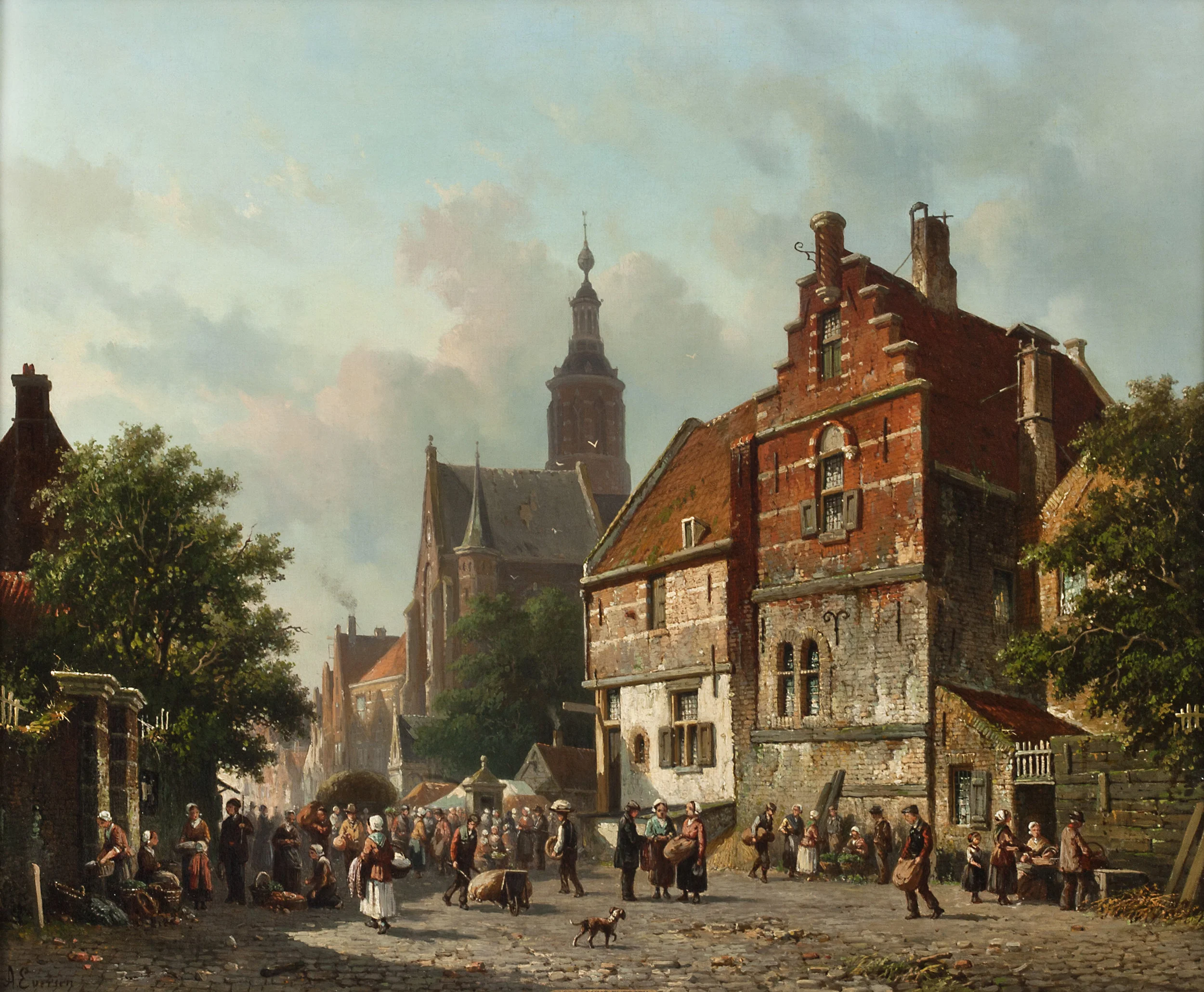 Eversen - A Dutch Market in the Summertime — LAWRENCE STEIGRAD
